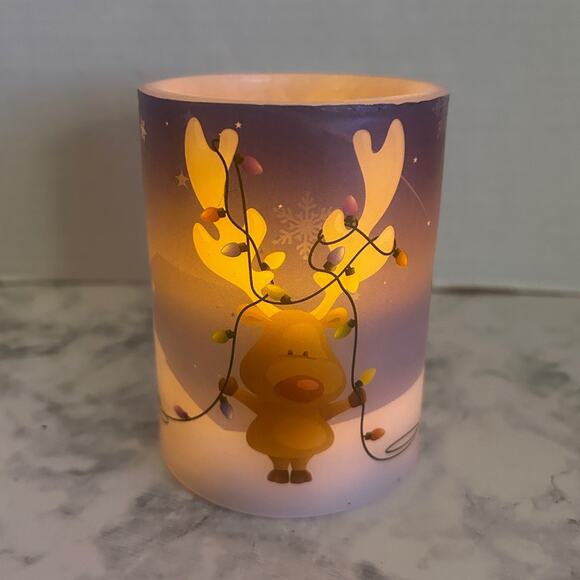 EverLAST Candle Holiday Winter Battery Operated Flickering Led Candle DecoGLOW - Picture 2 of 10